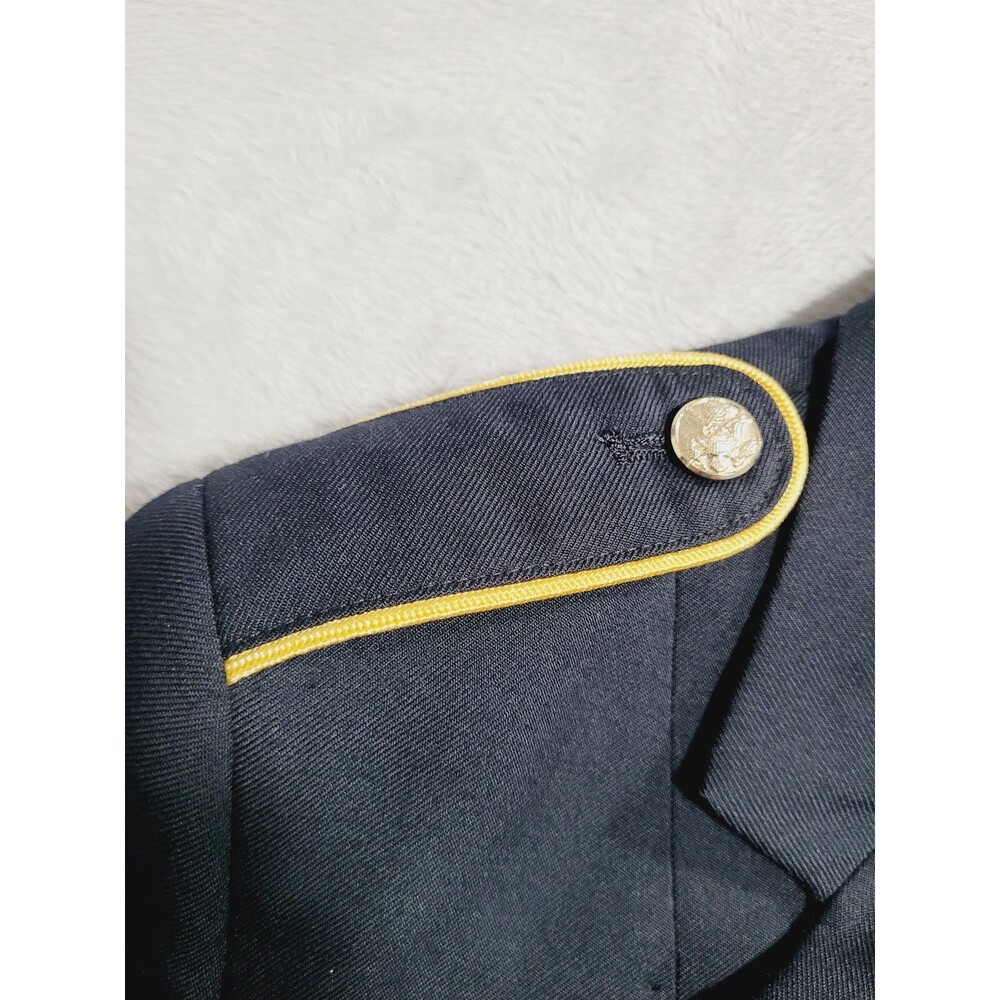 Bremen Bowdon Suit Jacket Womens 10 Tall Blue Army Dress Uniform Coat ASU - Picture 7 of 16